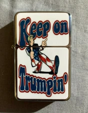 Trump 2020 D4 Flip Top Oil Lighter Windproof