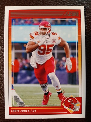 CHRIS JONES KANSAS CITY CHIEFS 2024 SCORE FOOTBALL CARD #142