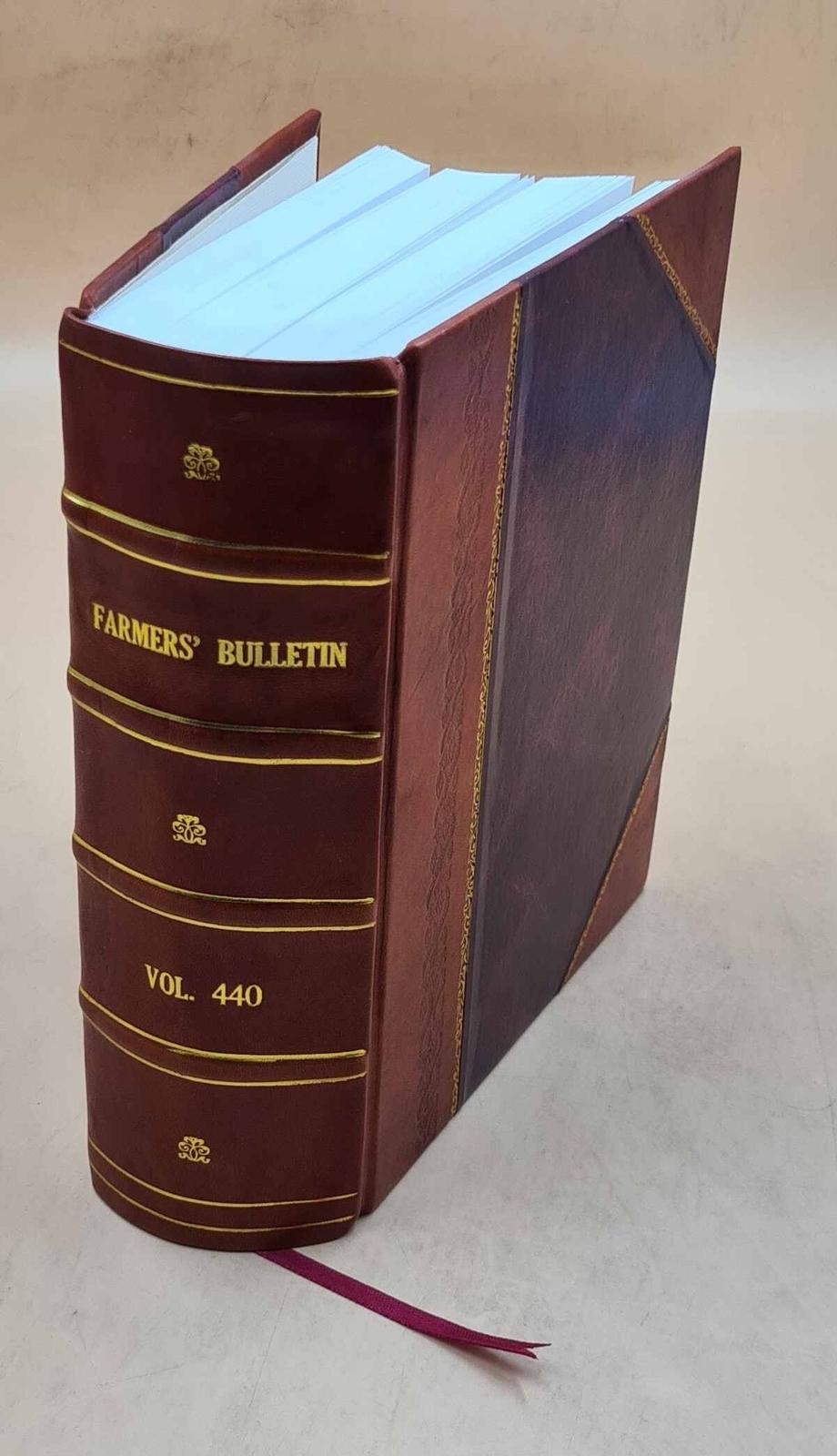Farmers' Bulletin. Volume No.440-477 (1911-12) 1911-1912 [Leather Bound]