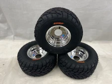 Honda ATC 70 DWT Front and Rear Wheels Rims Sunf A021  Street Tires 18"