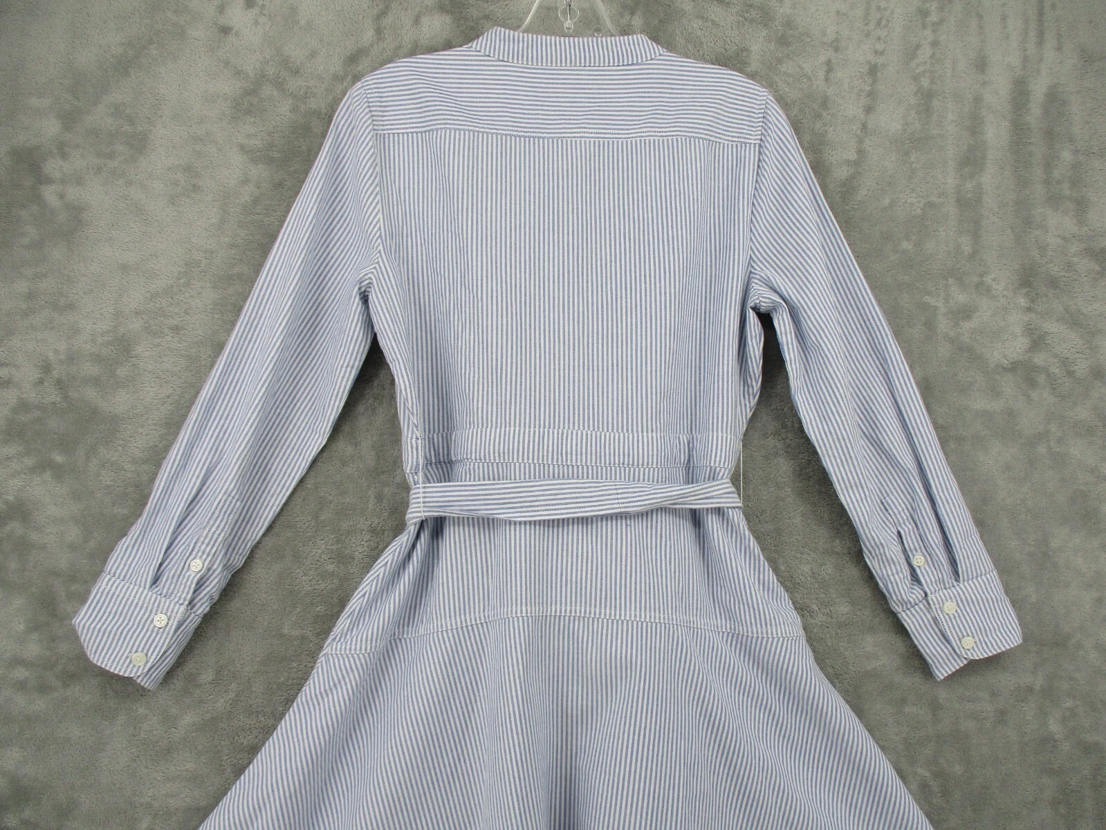 VETEMENTS J Crew Camicia Abito Donna 6 Petite Oxford Linea A Righe Nautica Cintura Preppy