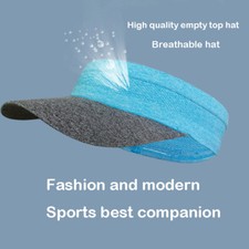 Men Women Visor Sun Adjustable Sports Hat Tennis Golf Plain Baseball Cap Beach