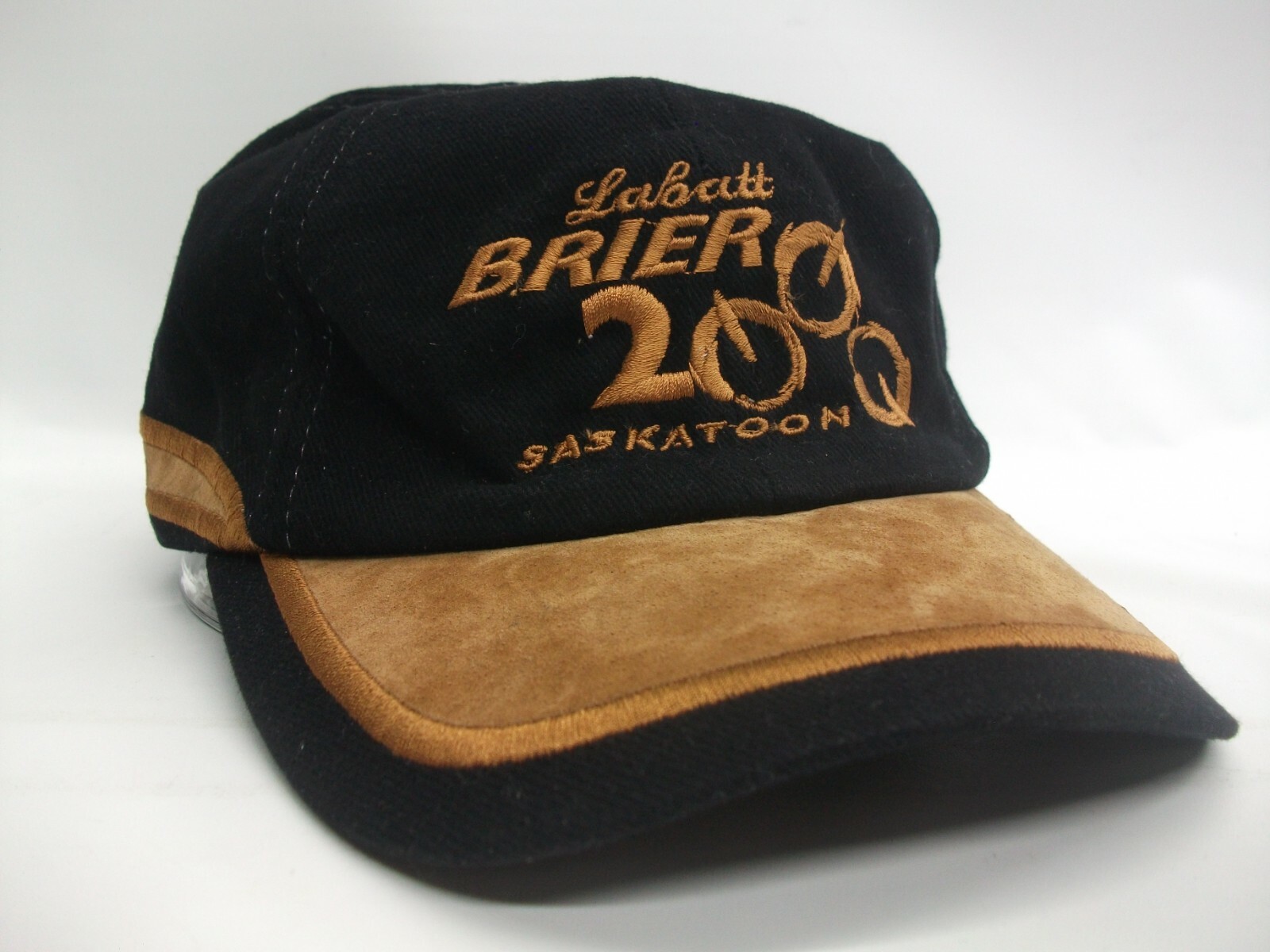 Labatt Brier 2000 Saskatoon Hat Black Brown Strapback… Gem
