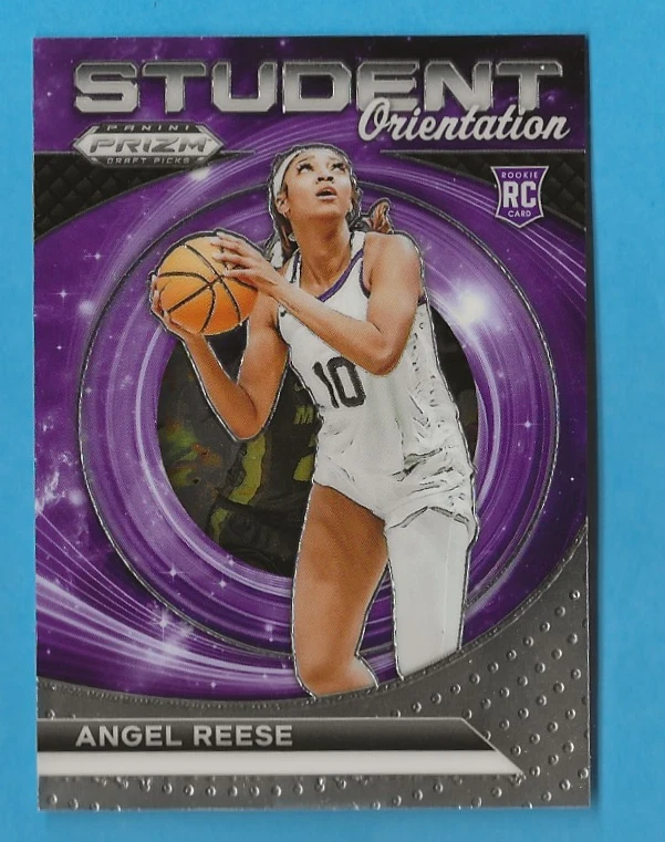 2024-25 Panini Prizm Draft Picks Student Orientation RC insert #18 Angel Reese