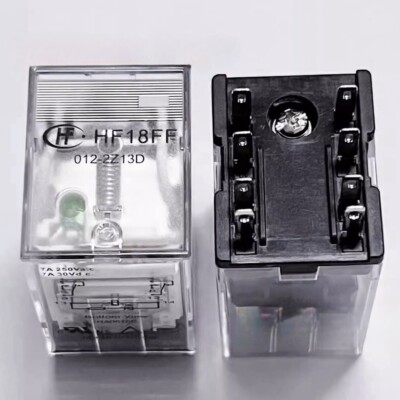 1Piece HF18FF 012-2Z13D 7A 250VAC Intermediate relay 8pins