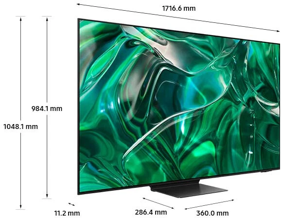 Samsung Smart TV 77" 4K UHD OLED Tizen Nero Series 9 QE77S95CAT - Immagine 3 di 4