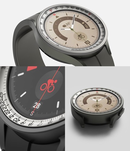 For Samsung Galaxy Watch 5 Pro 45mm Case | Ringke Inner Bezel Styling Ring Cover - Picture 28 of 49
