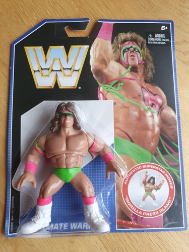 WWE Ultimate Warrior Retro Mattel Figure...