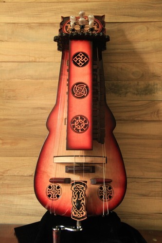 Hurdy-Gurdy. Viking Age. Lyre. Chromatic. 23 keys. 6 strings. Original handmade. - Picture 2 of 9