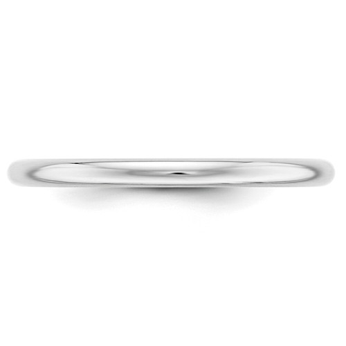 Anillo de boda redondo de platino de 2 mm regalo perfecto para mujer talla 7 2,54 g - Imagen 3 de 5