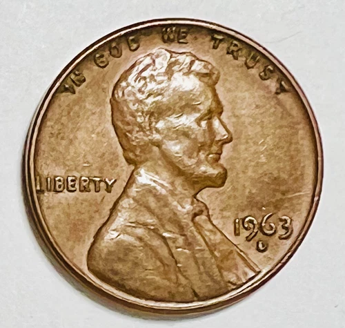 1963 D Lincoln Obverse Memorial Reverse 1 Cent Circulated Coin 8340+