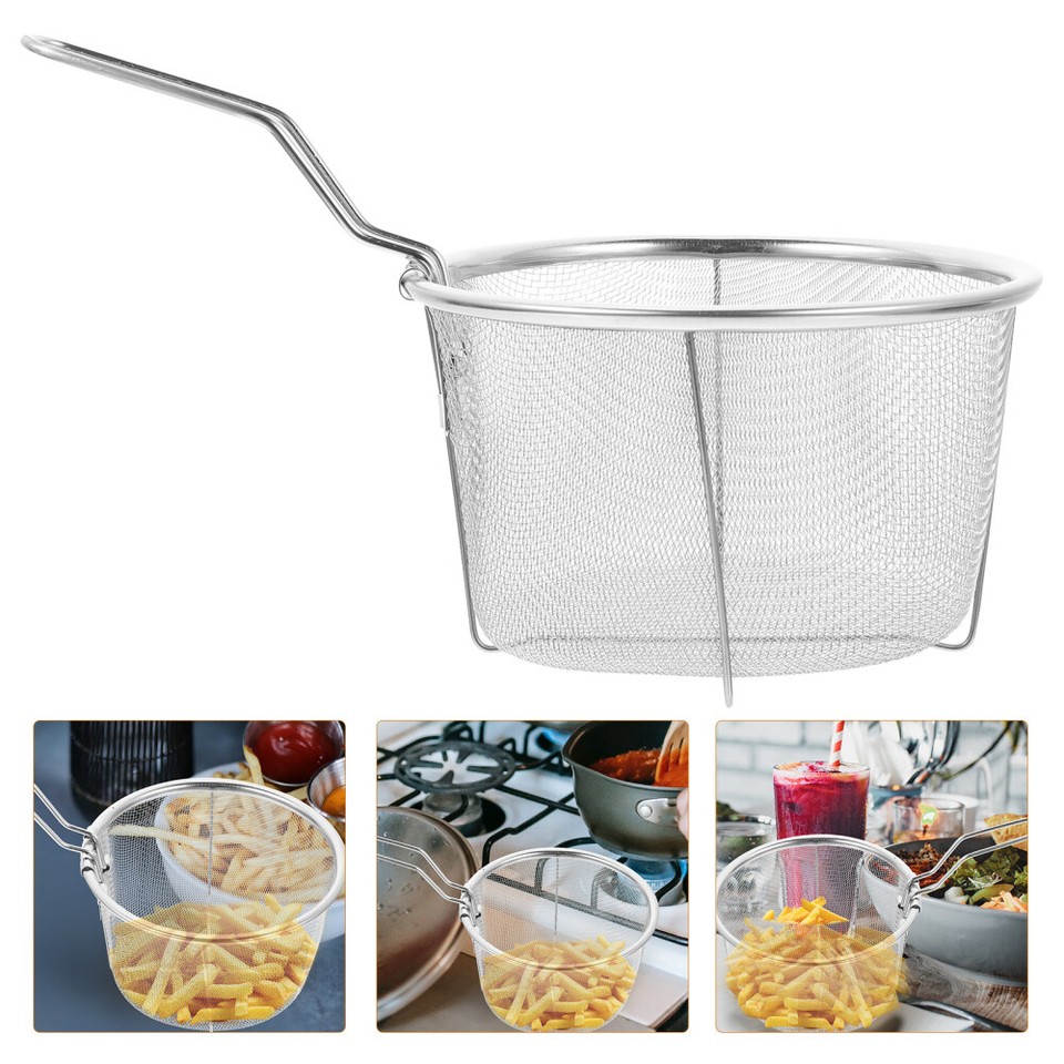 Deep Fry Basket Kitchen Frying Basket Wire Fry Basket French Fries ...
