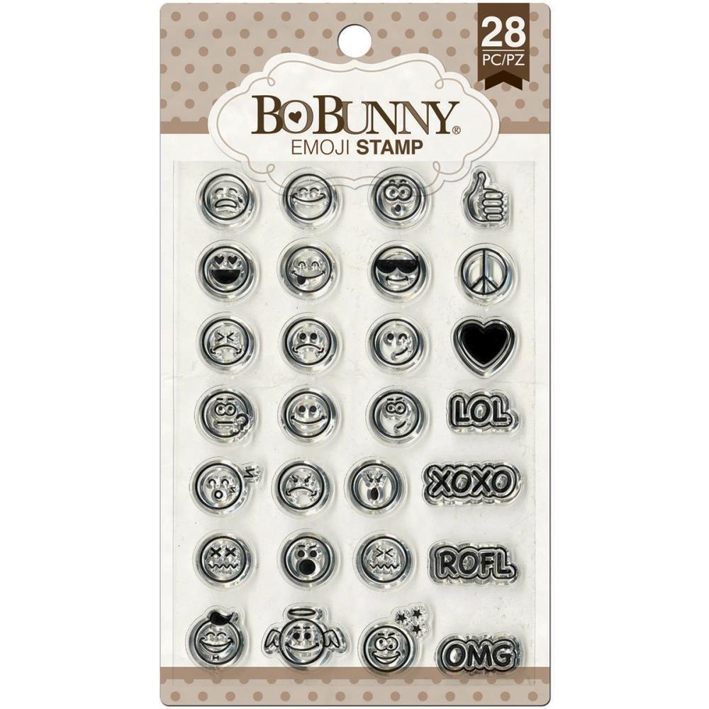 BoBunny Festive Emoji, Holiday Icons, Emoji Clear Stamp Set - Picture 4 of 7