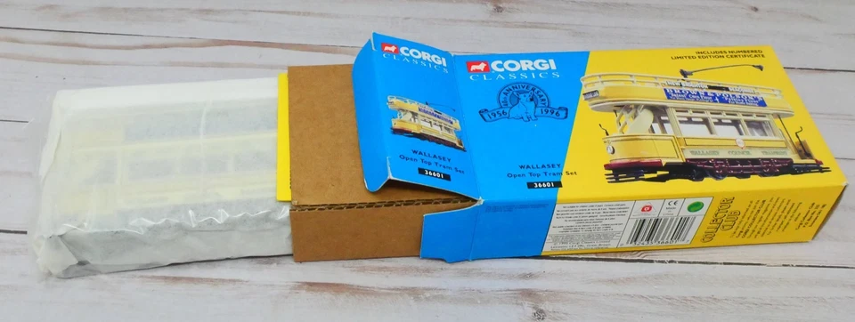 Corgi Classics 36601, Wallasey Open Top Tram Set, Diecast British Trolley - Image 2 of 4