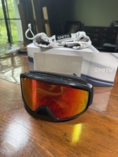 SMITH Vogue Snow Goggles Black + Red Sol-X Mi...
