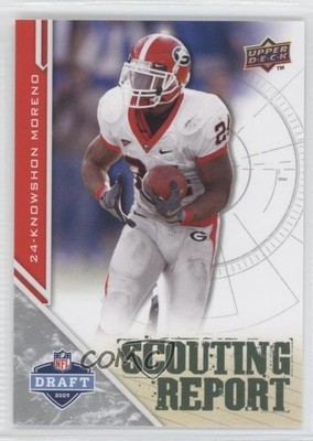 2009 Upper Deck Draft Edition Scouting Report Knowshon Moreno #205 0e3