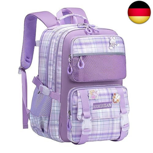 KEBEIXUAN Schulrucksack Mädchen Teenager Schulranzen Wasserdicht School Bag - Bild 1 von 9