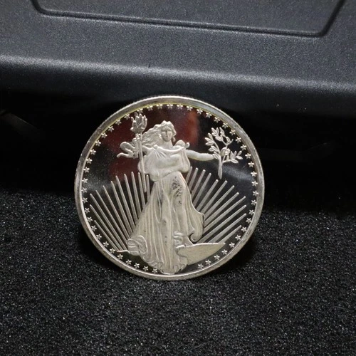 St Gaudens Silvertowne 1 Troy oz. .999 Fine Silver Round