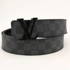 Cintura LOUIS VUITTON M9808 Damier Graphite Santur LV 90/36 leggeri segni di ...