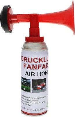 10er Fanfare Druckluftfanfare Gashupe Hupe Tröte Gashorn Stadion hupe Air Horn