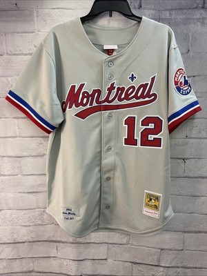 Authentic Tom Brady Montreal Expos Road 1995 Jersey Size L 1/507 First On Print