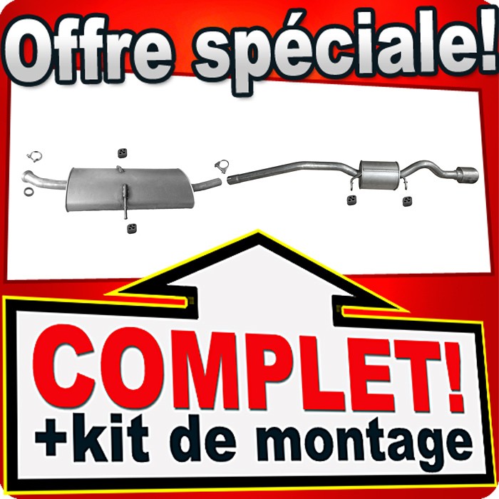 Échappement Mercedes B200 W245 ligne silencieux pour Classe B180
