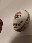 Coalport Ming Rose Egg Shaped Trinket Box w/ Lid, Bone China — photo 2