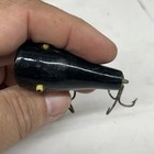 Vintage Creek Chub Plunker Solid Black Wood Fishing Lure W’ Glass Eyes — photo 5
