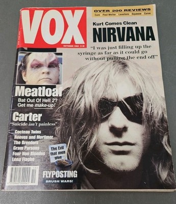 Vox Magazine October 1993 Nirvana, Meat Loaf, Carter, Cocteau Twins, Weller