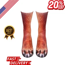 Animal Paw Socks for Men Women Kids – Funny Novelty Stocking Stuffer Gift