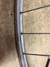 vintage 1980s rigida superchromix wheelset 27x1.25