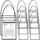  30 Pcs Dry Erase Pockets Clear Reusable Sleeves Hanging Job Ticket Holders