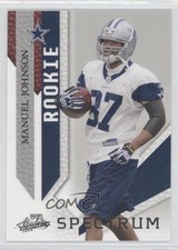 2009 Playoff Absolute Memorabilia Rookie Spectrum Black 35/50 Manuel Johnson 0b0