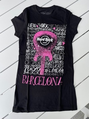 Hard Rock Cafe T-Shirt Damen, Barcelona,Größe S