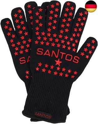 SANTOS Grillhandschuhe hitzebeständig bis 350 °C ? aus Aramid-Fasern ? r
