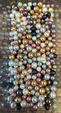 Multicolored Glass Pearl Beads 8-10mm 10oz/Bu...