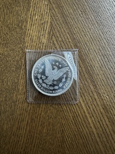 1 Troy Ounce .999 Fine Silver Bullion Round Morgan Design 1 oz 0.999 Silver