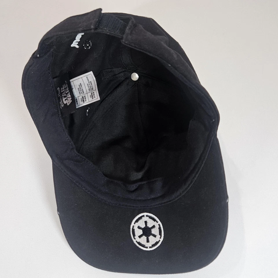 Star Wars Hat Cap Strap Back Youth Black Darth Vader Disney Parks Movie Sci-Fi - Image 4 of 4