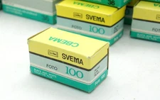 UNEXPOSED Black And White 35mm BW SVEMA PHOTO 100 ISO 100 ROLL FILM EXP. 1995