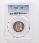 1932 Washington Quarter MS62 PCGS Beautiful Tone *0019