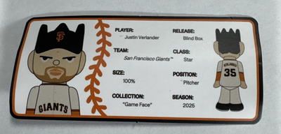 ghostwrite 2025 GIANTS ゲームフェイス　バーランダー Ghostwrite MLB Game Face 2025 Justin Verlander /1000 - Giants | eBay