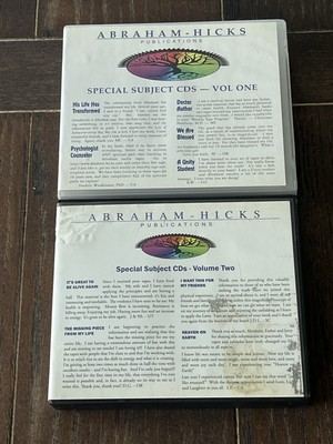 Abraham-Hicks Special Subject CD Vol 1 And Vol 2 The Basic Laws Of The Universe