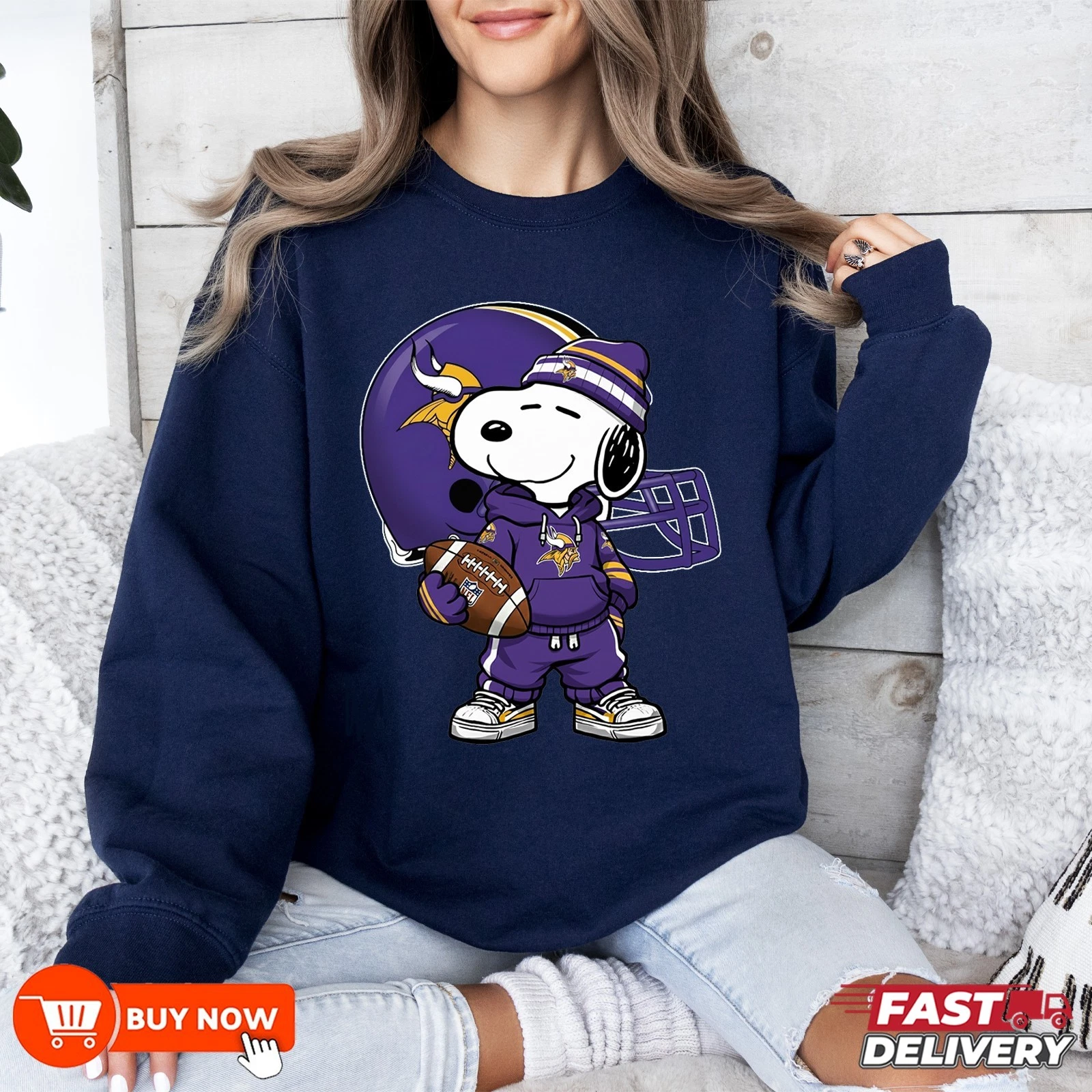 Minnesota Vikings Football Sweatshirt