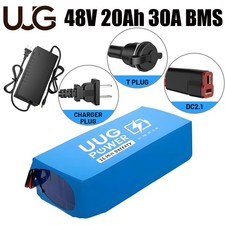 UUG Lithium Ebike Battery 48V 20Ah for 100W-1500W Electric Bicycle with BMS 30A