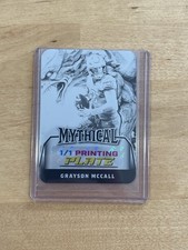 Grayson McCall 2025 Leaf Eclectic Signature Series Football 1/1 Printing Plate