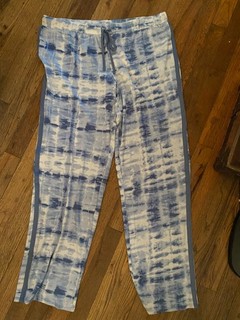 Lucky Brand Pajama Pants in Blue Tie Dye Sz L