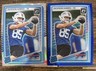 (2)2025 Donruss Optic NFL Jackson Hawes Rated Rookie Silver & Blue Hyper Prizm