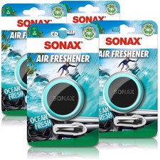 SONAX 4x AIR FRESHENER OCEAN FRESH LUFTERFRISCHER AUTODUFT FÜR LÜFTUNGSGITTER