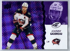 2023-24 Upper Deck Ice Johnny Gaudreau Purple #55