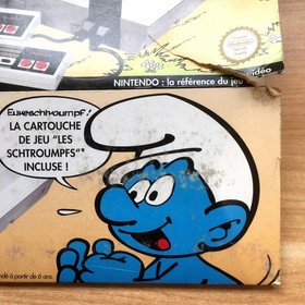 LES SCHTROUMPFS - FOURREAU 100% ORIGINAL NINTENDO NES PAL B VERSION FRAN&Ccedil;AISE
